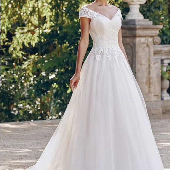 Sincerity -Off the Shoulder Ball Gown-STYLE: 44132 - Picture 1 of 8